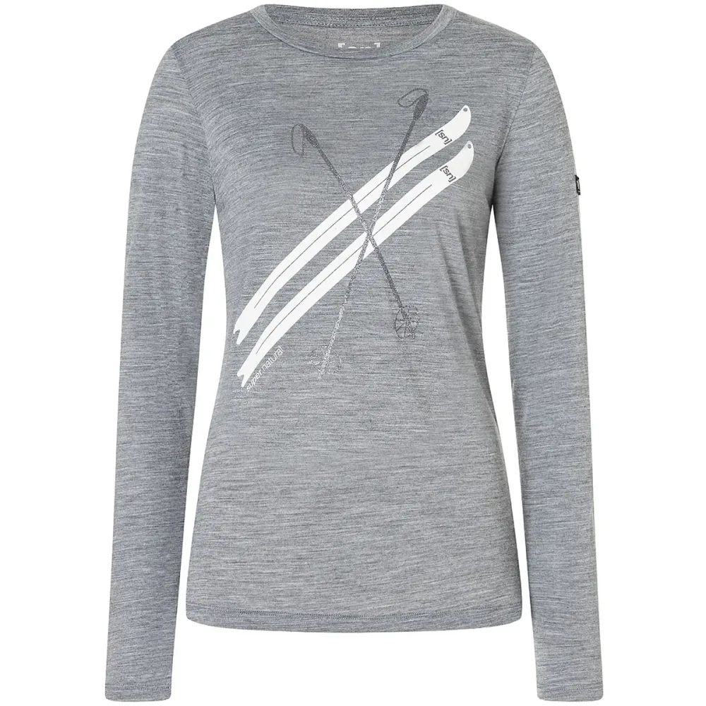 Super.Natural Damen Kryssede Ski Longsleeve