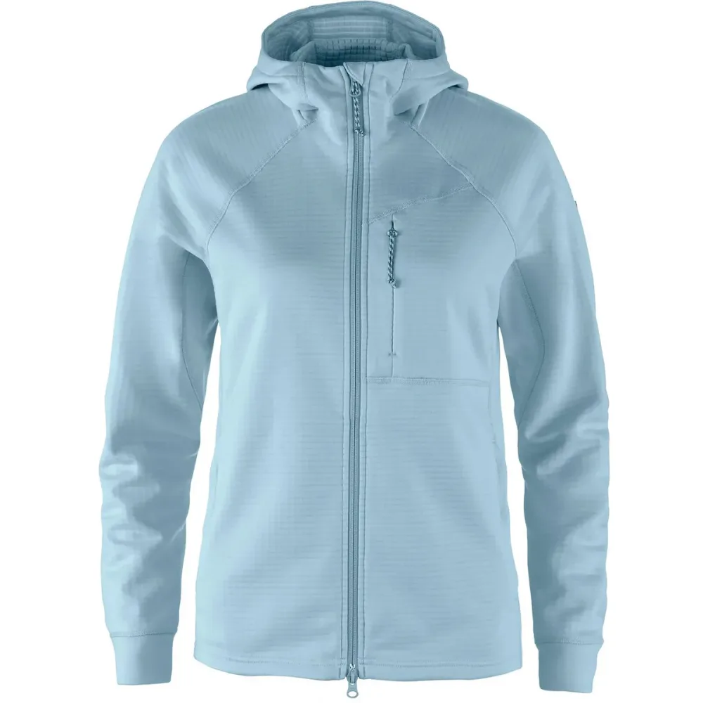 Fjällräven Damen Abisko Grid Fleece Hoodie Jacke