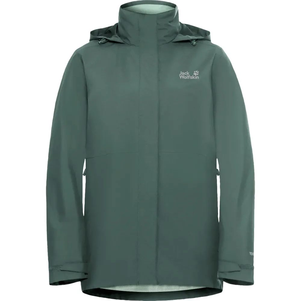 Jack Wolfskin Rotwand 3in1 Damen Outdoorjacke Grün, Damen, Größe: L