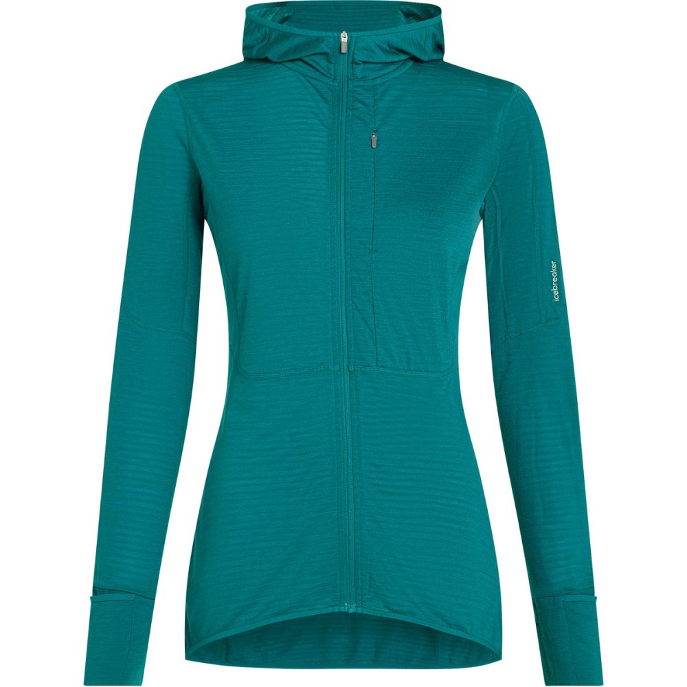 Icebreaker Damen 200 Realfleece Descender Hoodie Jacke