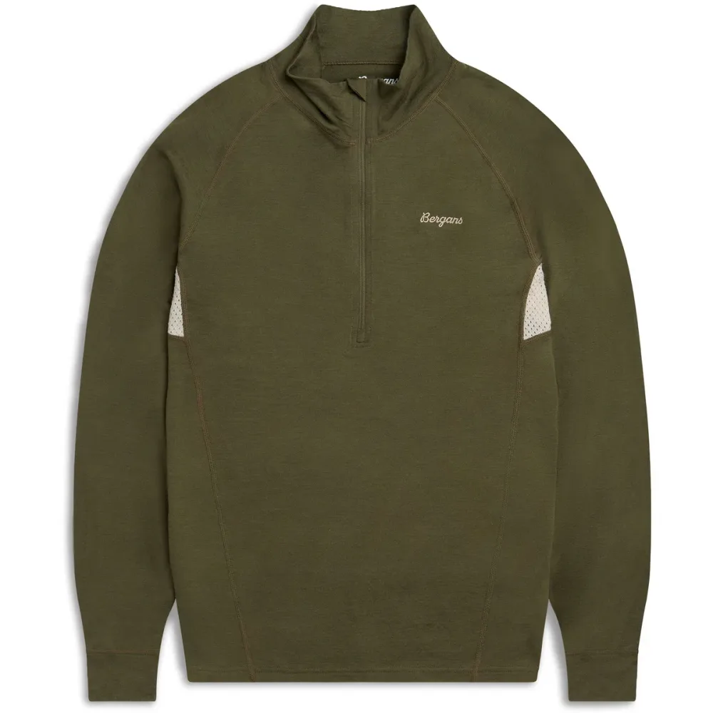 Bergans Herren Inner:Pure Merino Half Zip Longsleeve
