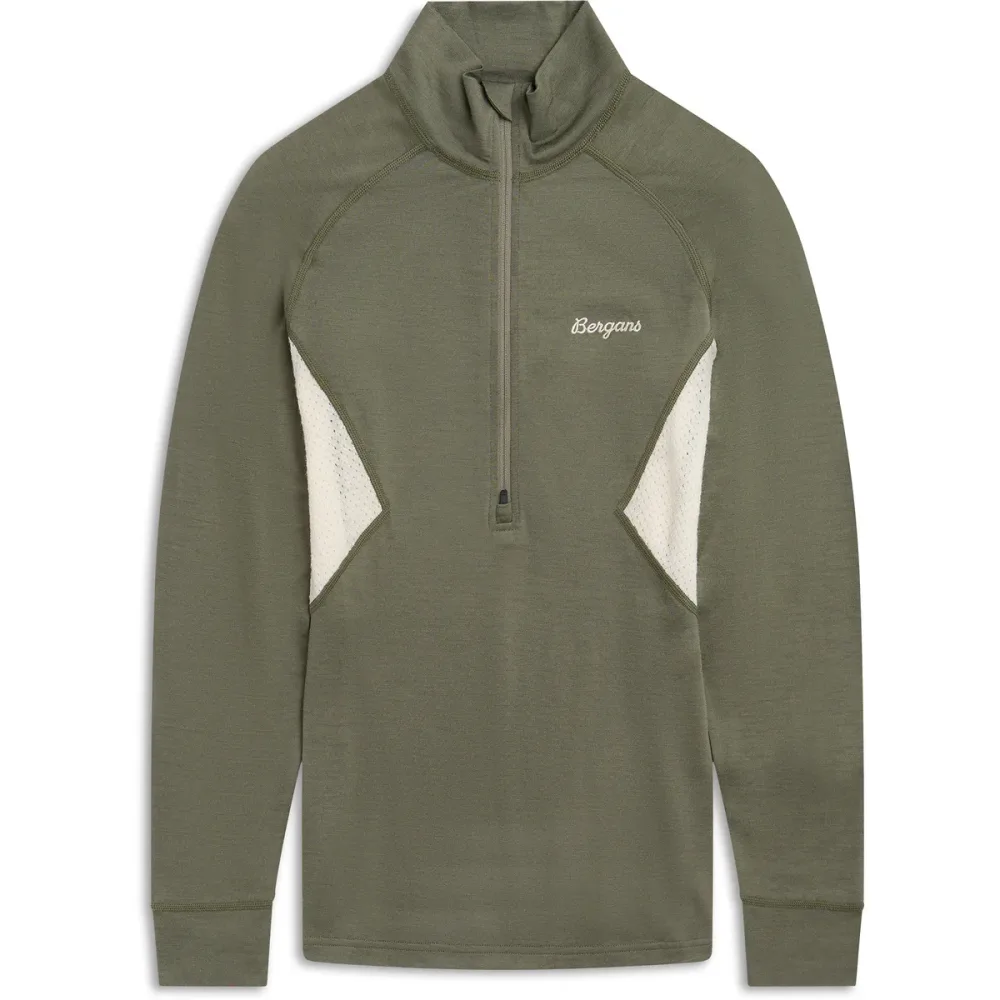 Bergans Damen Inner:Pure Merino Half Zip Longsleeve