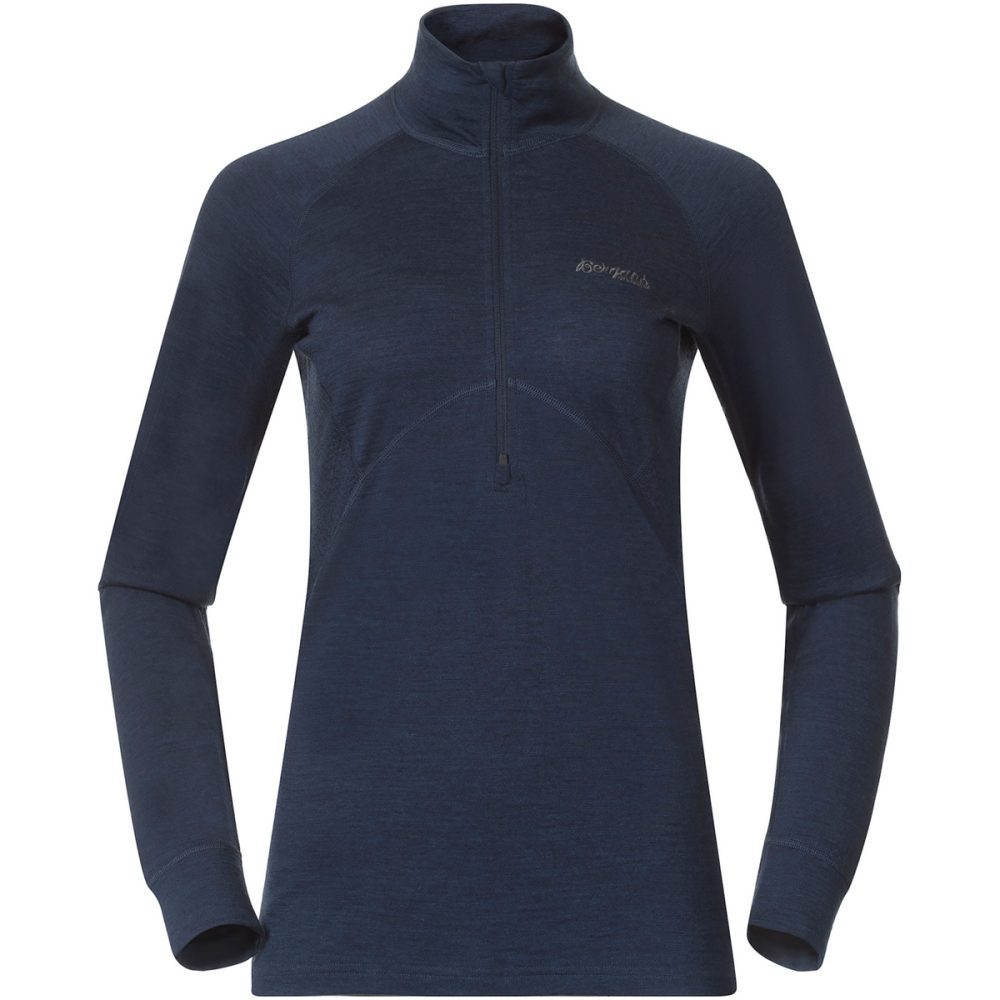 Bergans Damen Inner:Pure Merino Half Zip Longsleeve