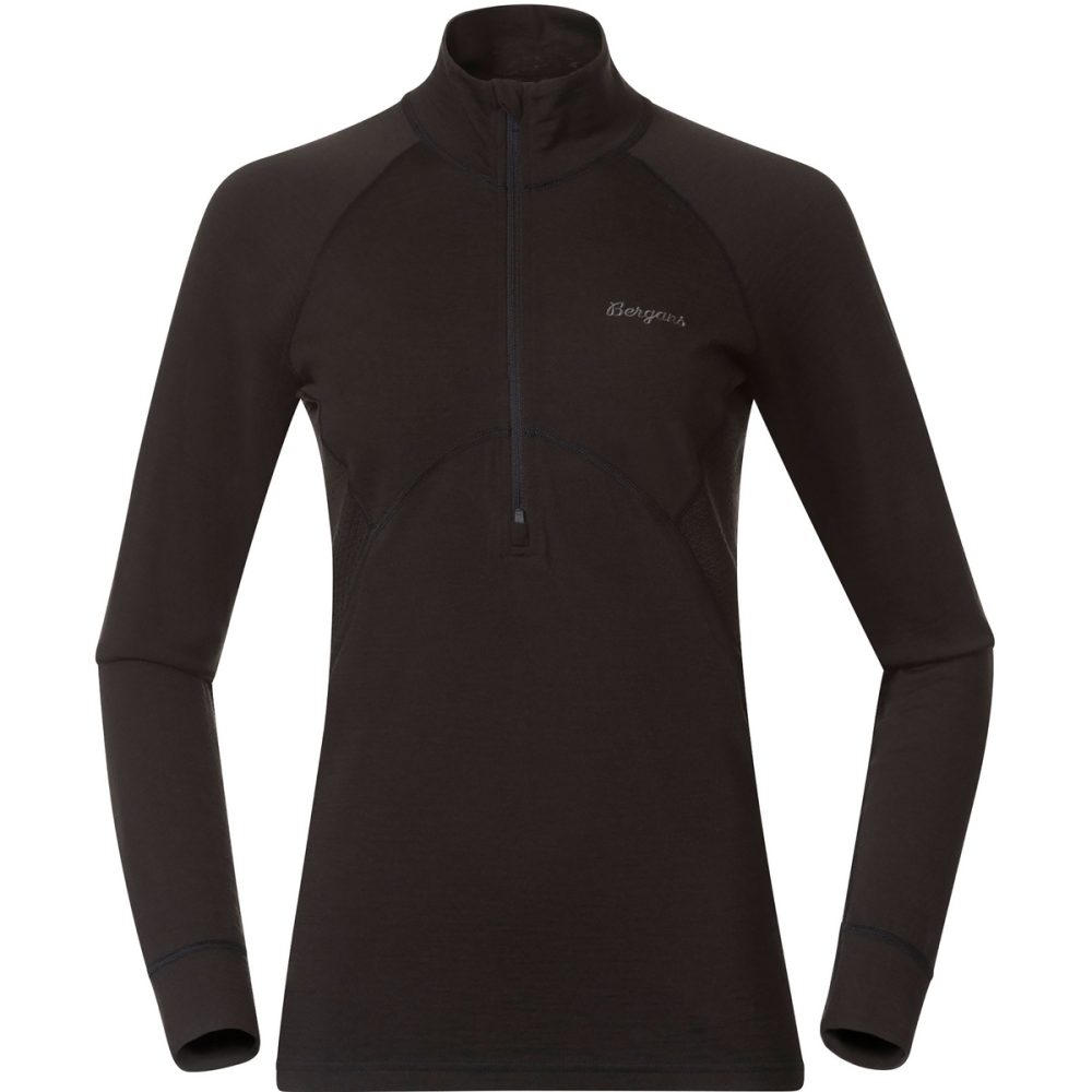 Bergans Damen Inner:Pure Merino Half Zip Longsleeve