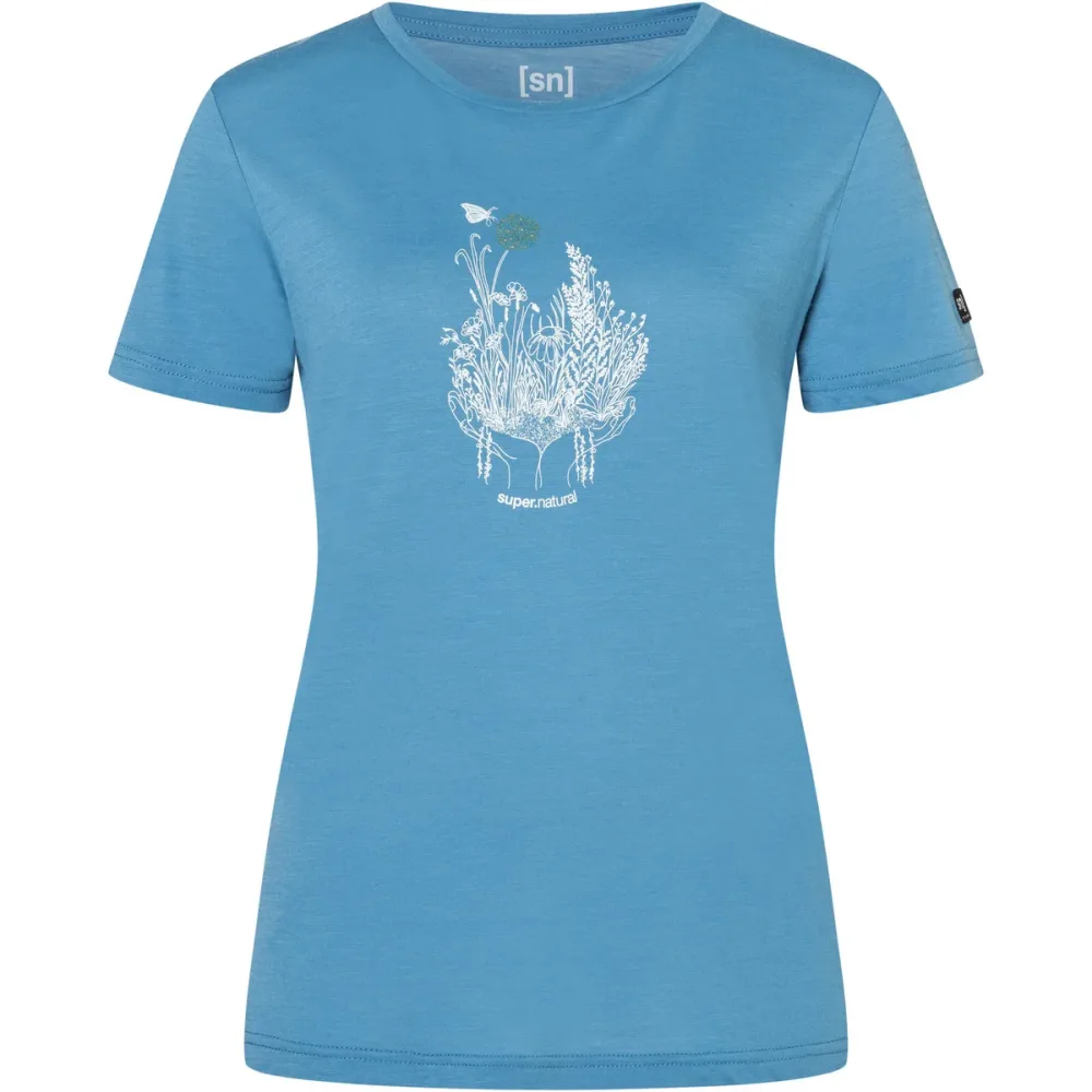 Super.Natural Damen Flowerhands T-Shirt