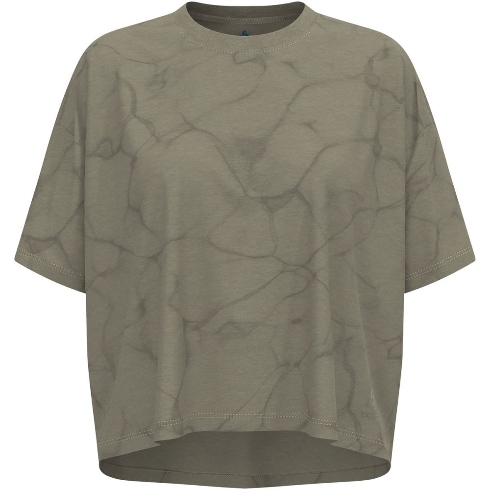 Odlo Active 365 Natural Blend Print Lauf-T-Shirt für Damen - Training - grün, L