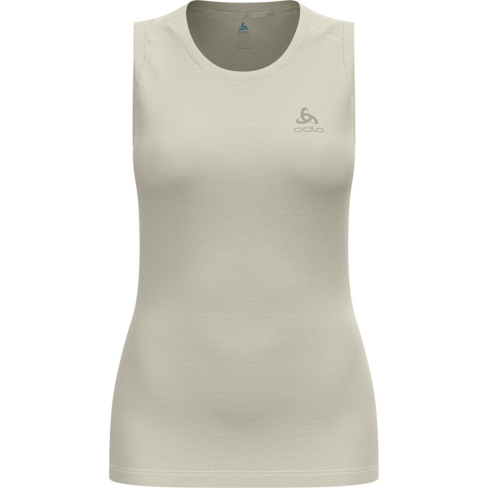 Odlo Merino 160 Base Layer Tank für Damen - Wandern, Radsport - beige, M