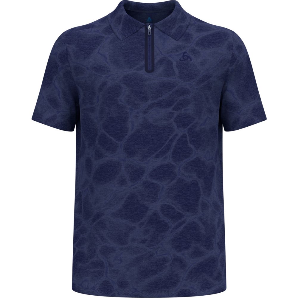 Odlo Ascent Chilltec Poloshirt für Herren - Wandern - blau, XXL
