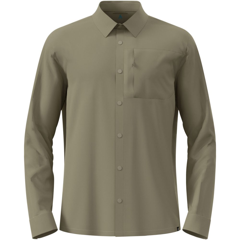Odlo Essential Langarmhemd für Herren - Wandern - grün, L