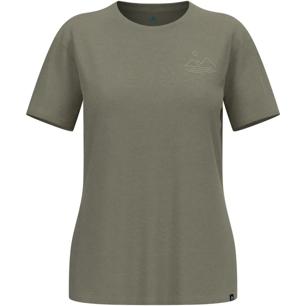 Odlo Damen Ascent Sun. Sea. Mountains. T-Shirt