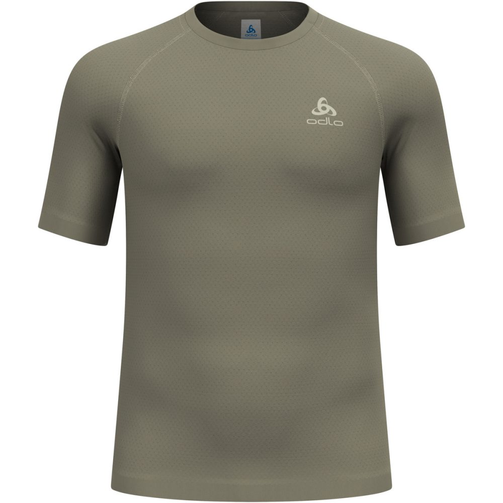 Odlo Merino Performance Wool 140 Seamless Base Layer T-Shirt für Herren - Wandern, Radsport - grün, XXL