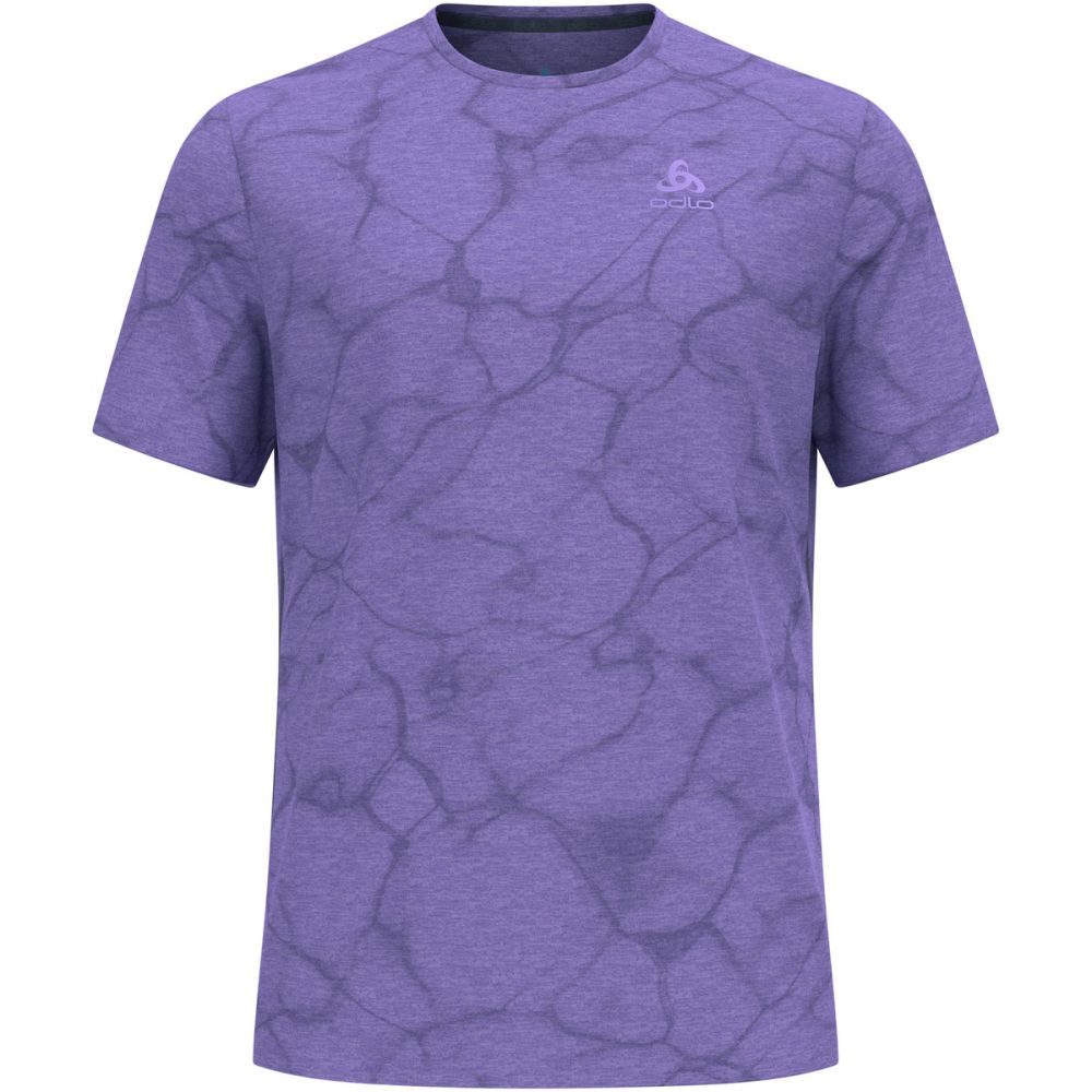 Odlo Zeroweight Engineered Chill-Tec Lauf-T-Shirt für Herren - Training, Running - lila, XXL