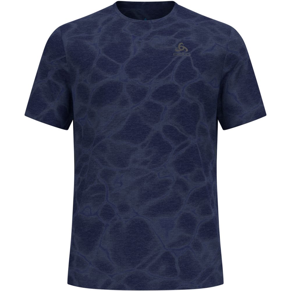 Odlo Zeroweight Engineered Chill-Tec Lauf-T-Shirt für Herren - Training, Running - blau, XXL