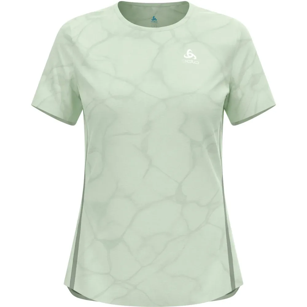 Odlo Zeroweight Engineered Chill-Tec Lauf-T-Shirt für Damen - Training, Running - grün, L