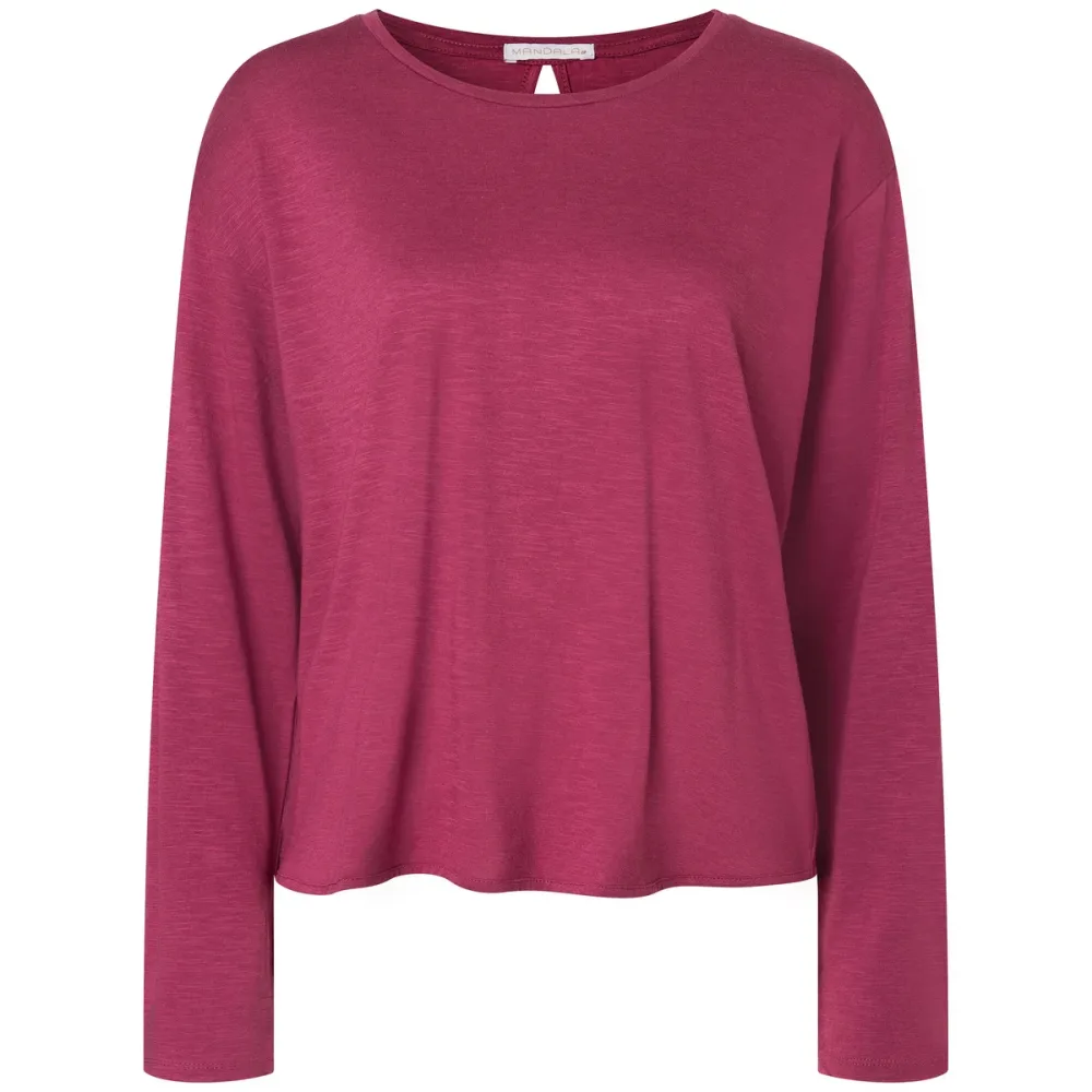 Mandala Damen Open Back Longsleeve