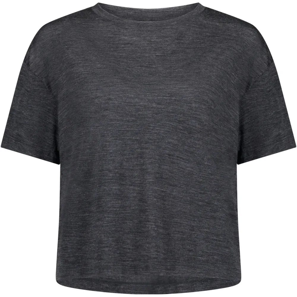 Mons Royale Damen Zephyr Merino Tencel Boxy T-Shirt