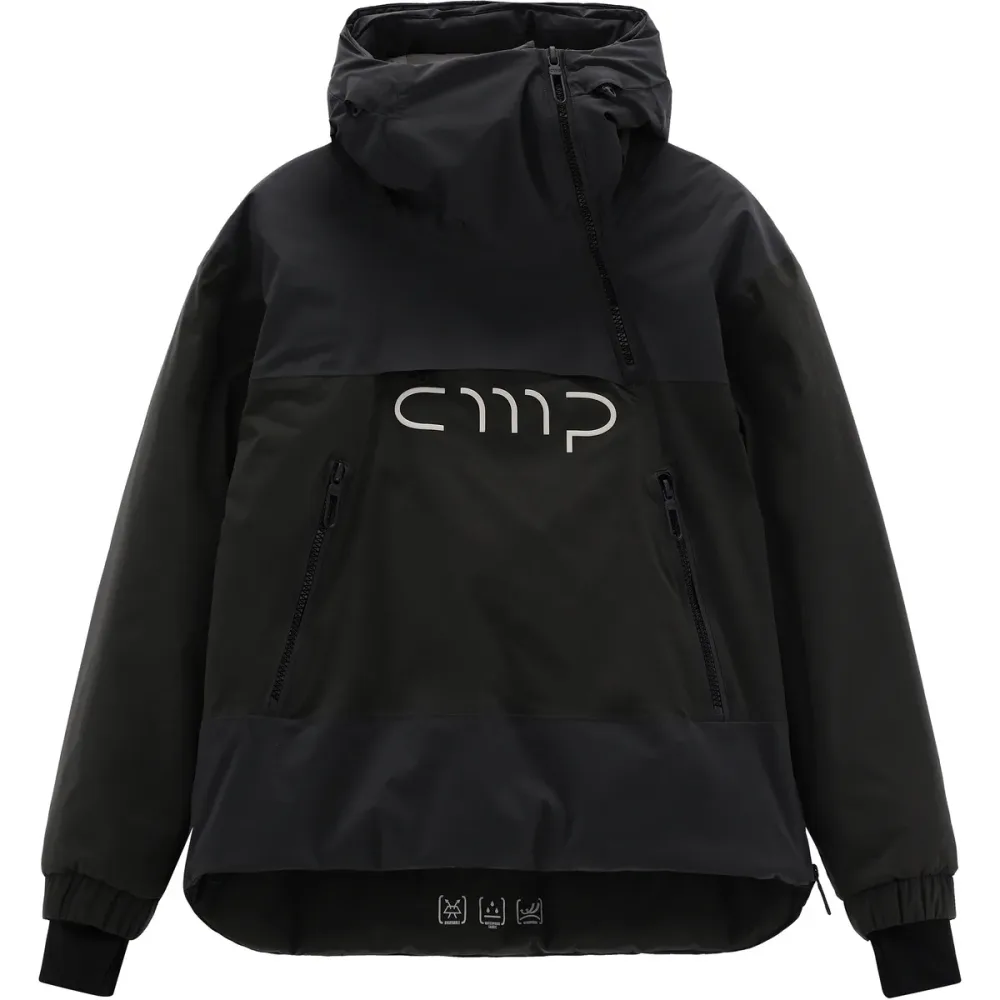 CMP Winterjacke mit Kapuze mit Kapuze, hüftbedeckende Länge, wasserdicht, winddicht, atmungsaktiv
