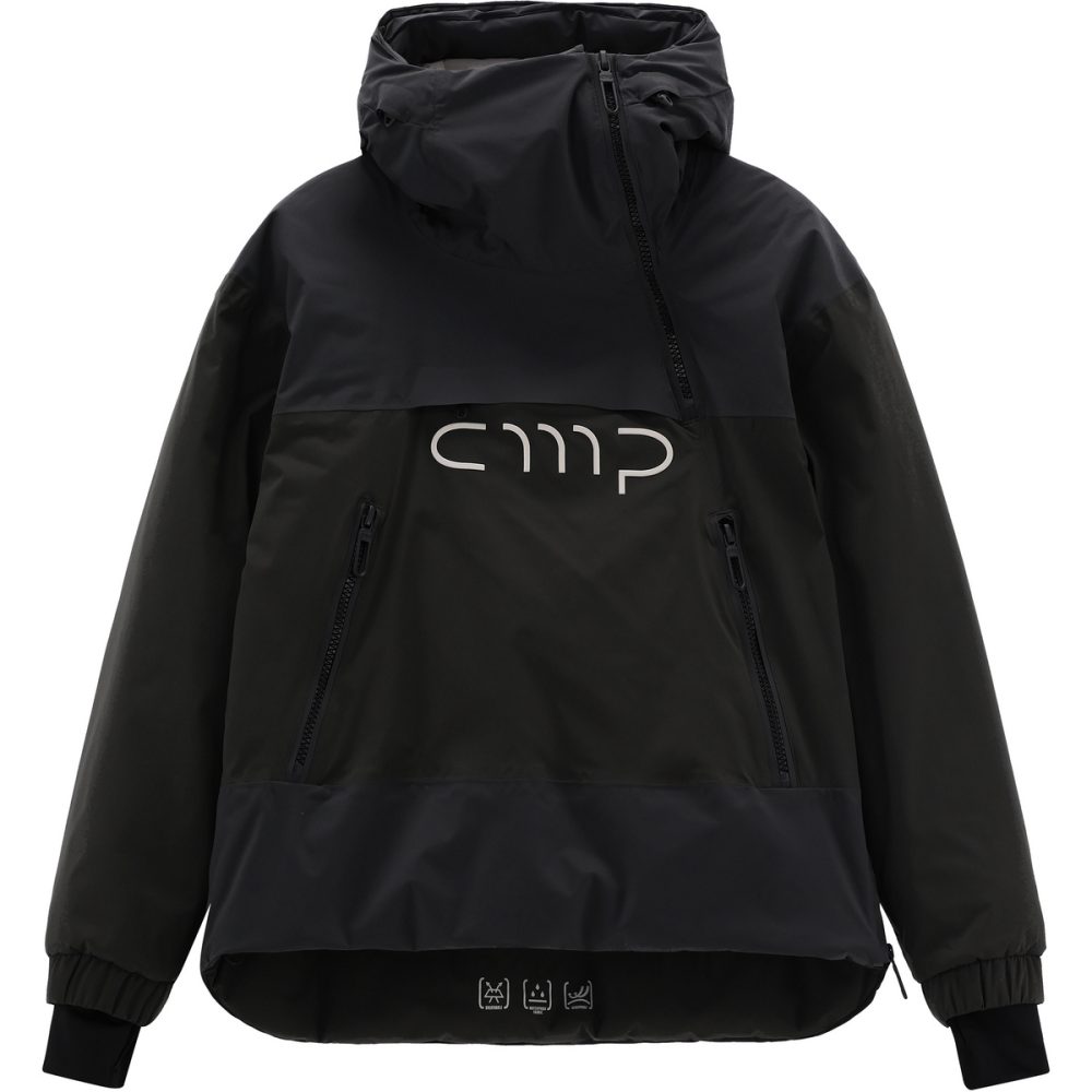 CMP Winterjacke mit Kapuze mit Kapuze, hüftbedeckende Länge, wasserdicht, winddicht, atmungsaktiv