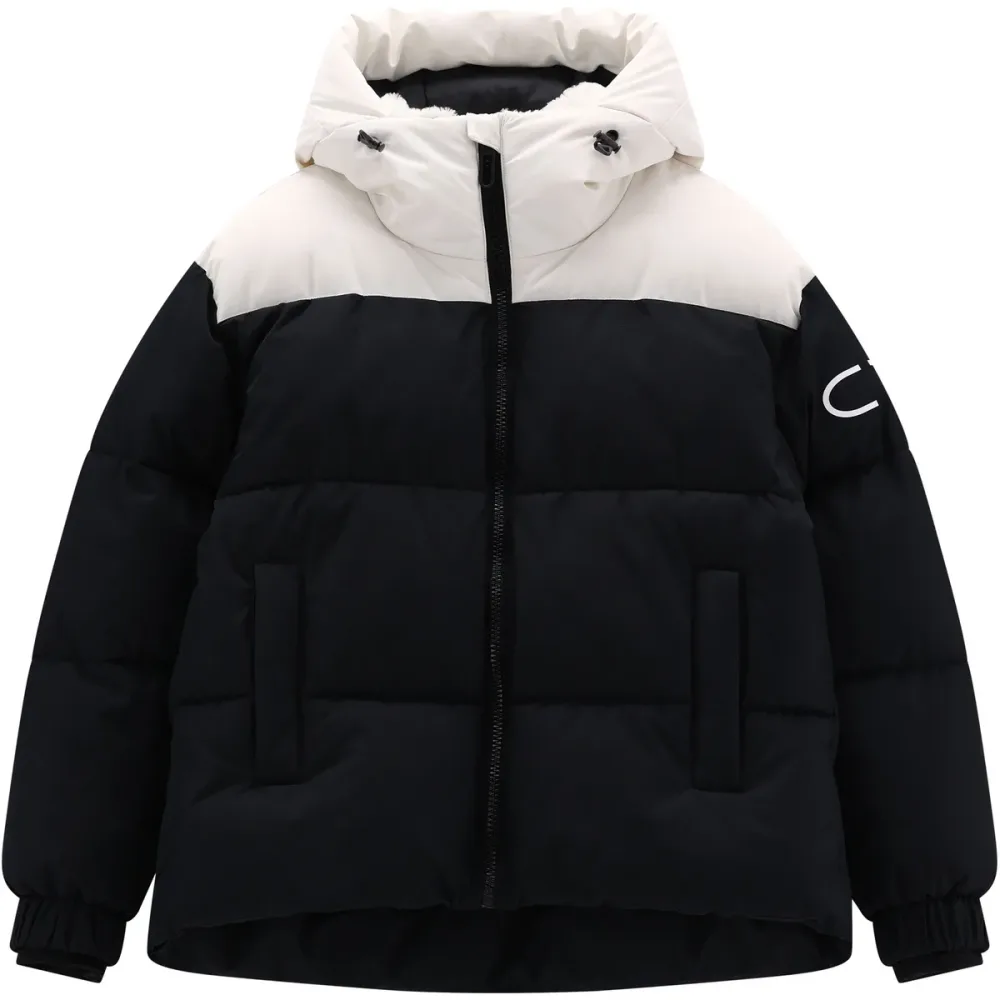 CMP Winterjacke mit fester Kapuze, leichtes Material, aus Polyester