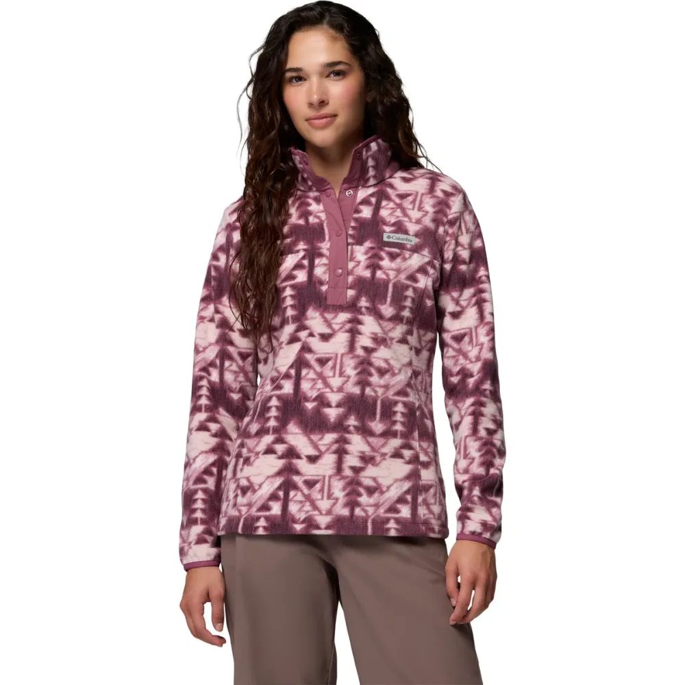 Columbia Damen Benton Springs Printed 1/2 Snap Pullover