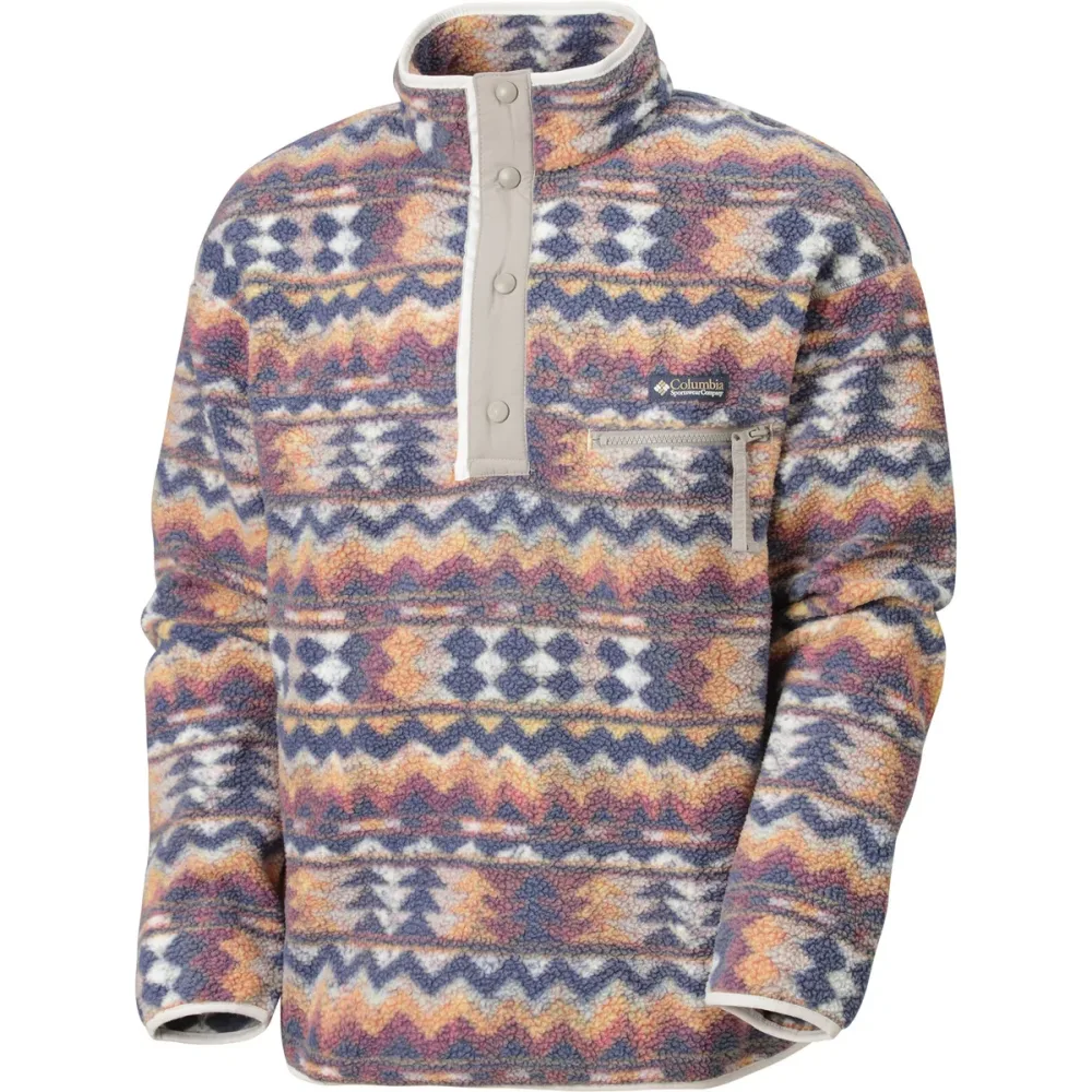 Columbia Helvetia™ II Printed Half Snap Fleece Herren Midlayer Blau, Herren, Größe: S