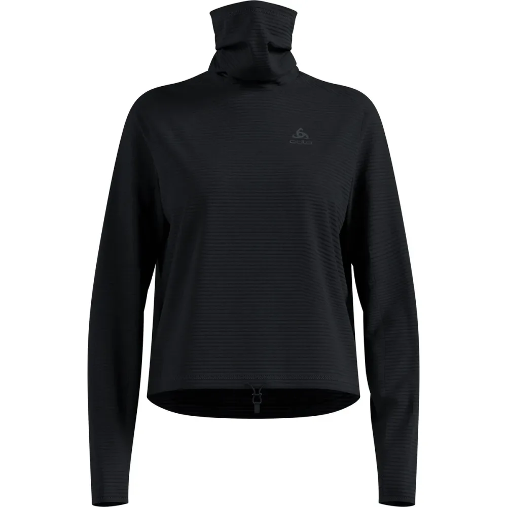 Odlo Essential Thermal Lauf-Mid Layer für Damen - Trail Running, Running - schwarz, M