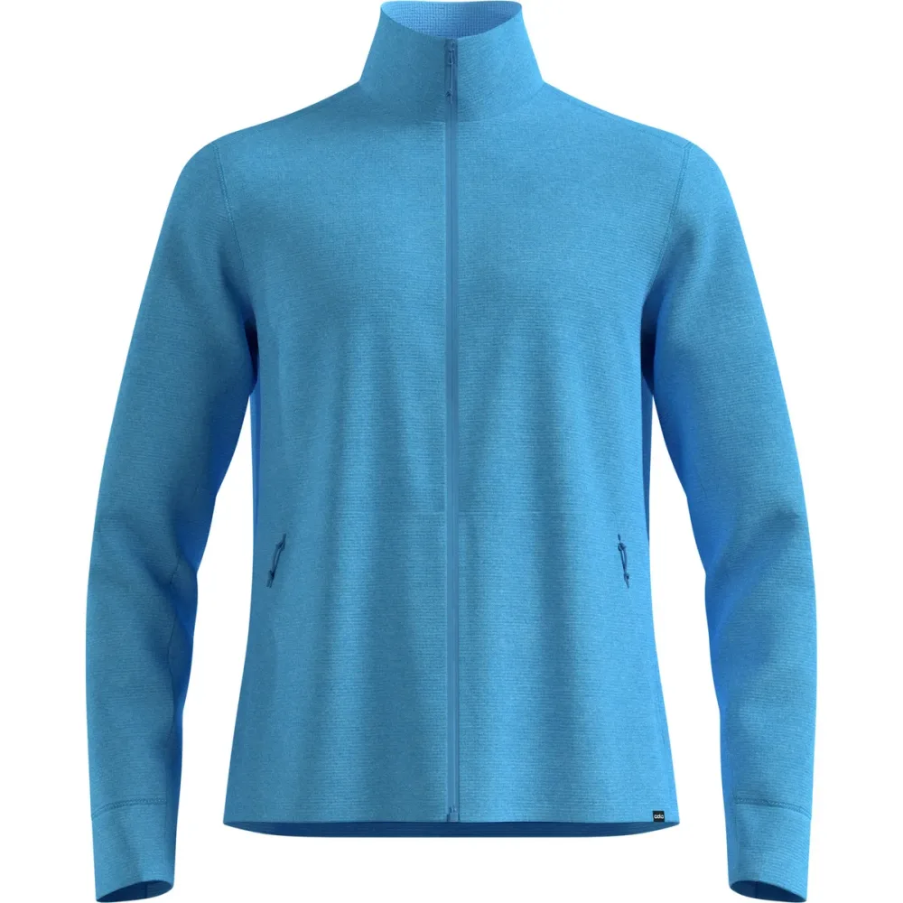 Odlo Grid Fleece Mid Layer Full-Zip für Herren - Wandern - blau, M