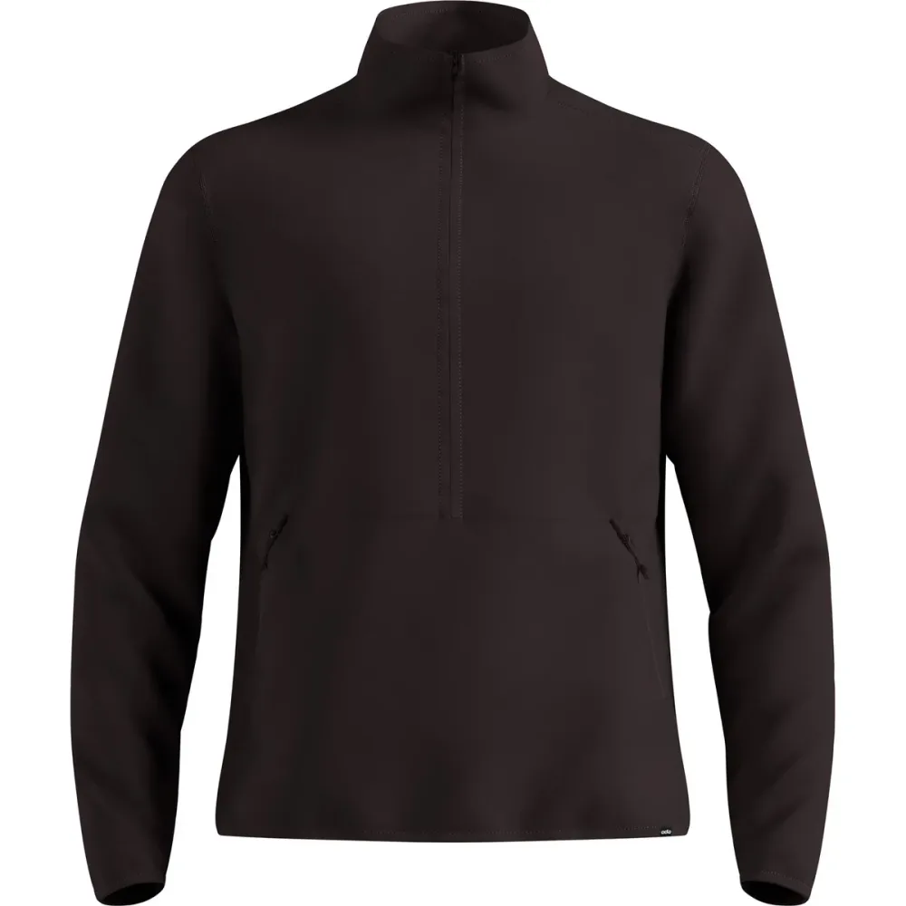 Odlo Wool Mid Layer Half-Zip für Kinder - Wandern, Ski & Snow - braun, M/L
