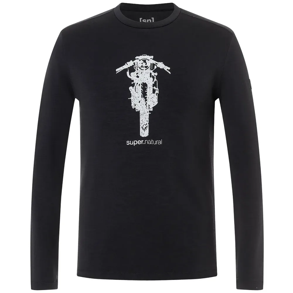 Super.Natural Herren Scrambler Brush Longsleeve