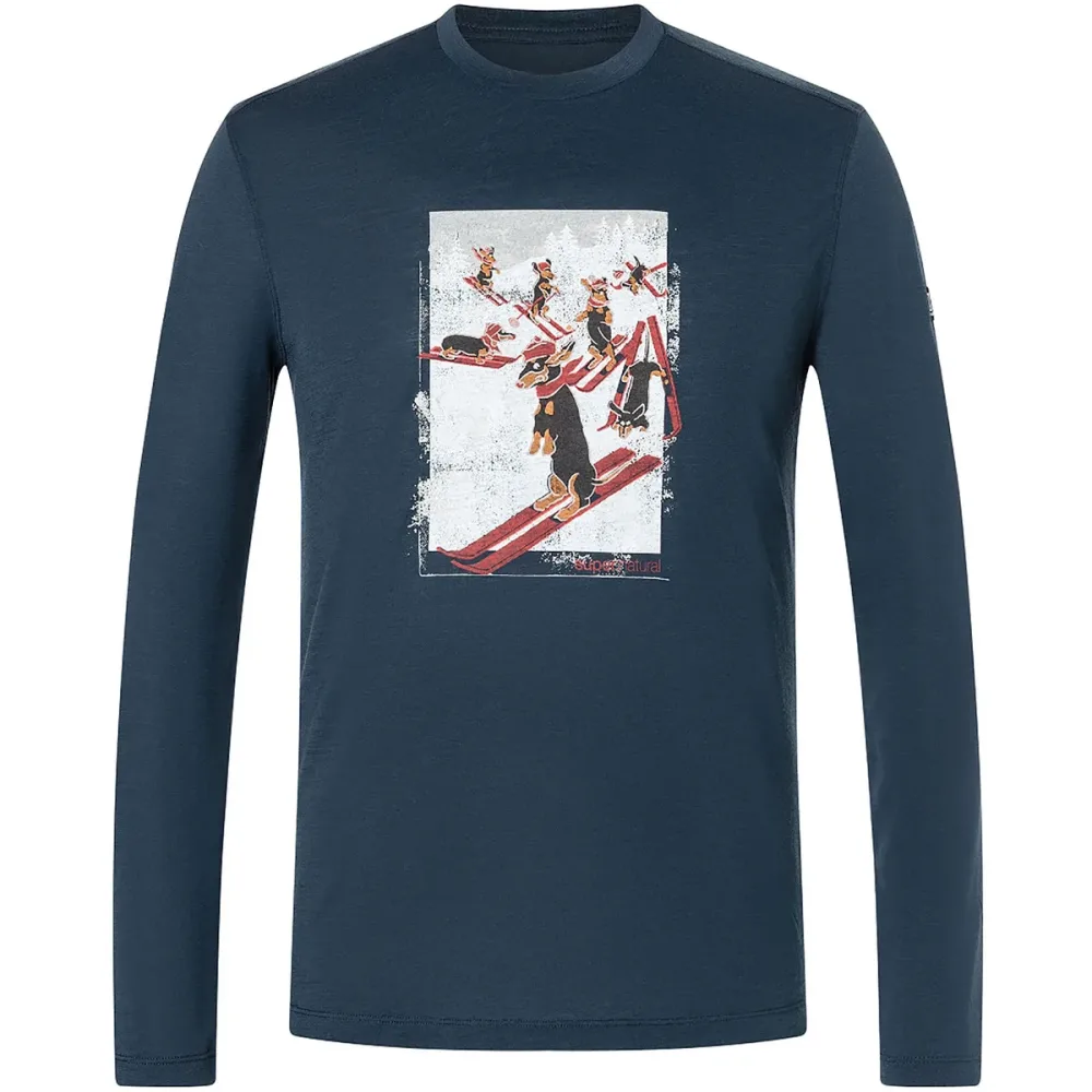 Super.Natural Herren Dachshund Party Longsleeve