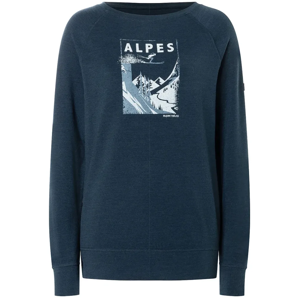 Super.Natural Damen Alpes Brush Longsleeve