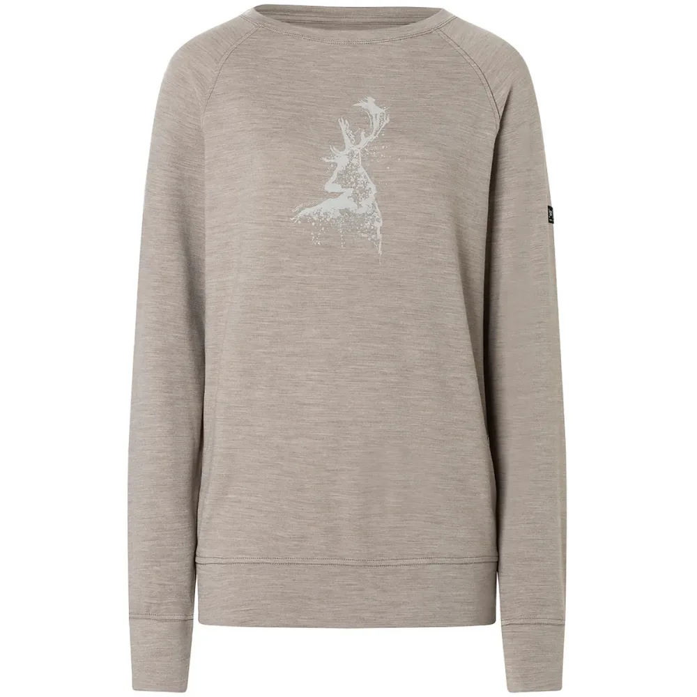 Super.Natural Damen Charming Deer Brush Longsleeve