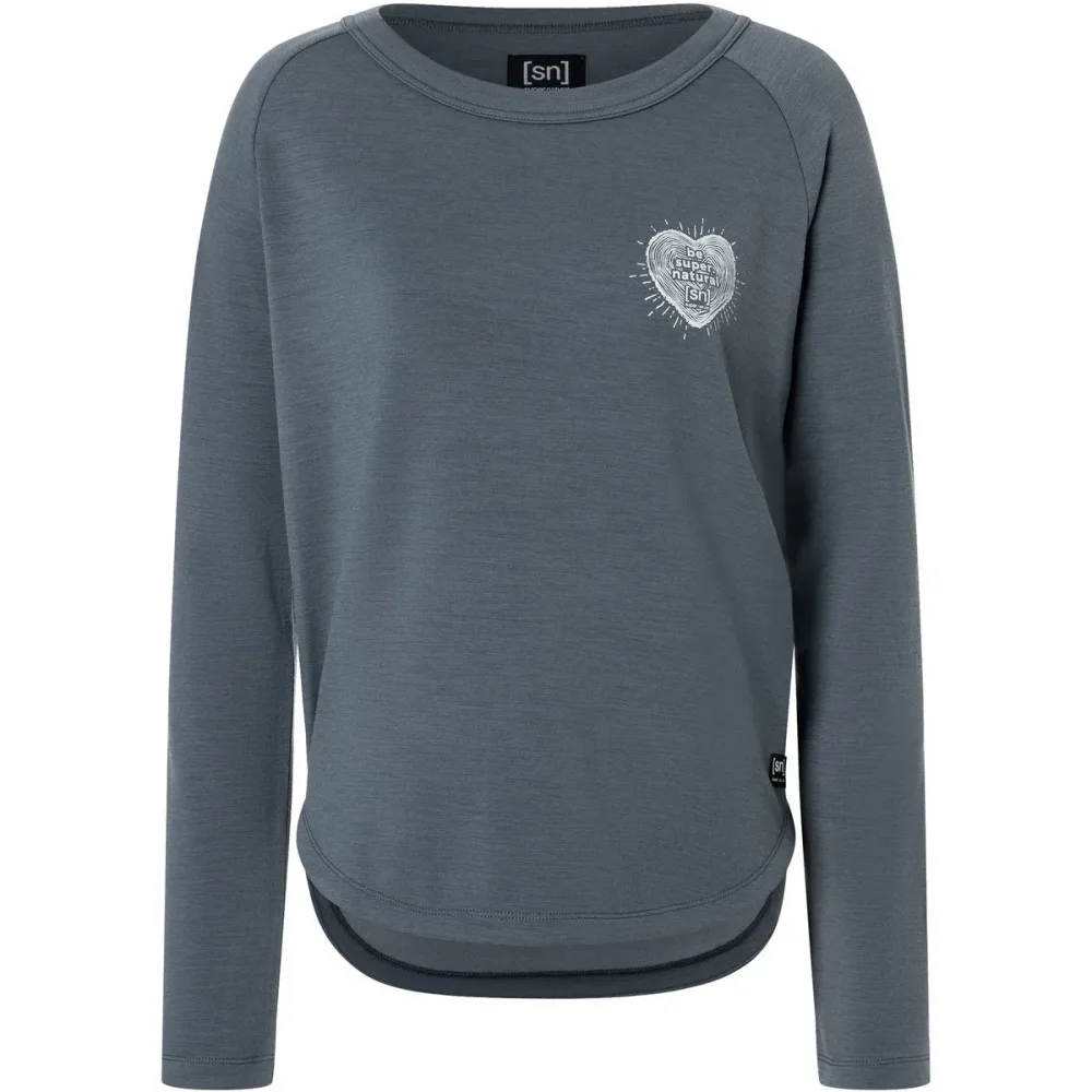 Super.Natural Damen Little Heartwood Crew Pullover