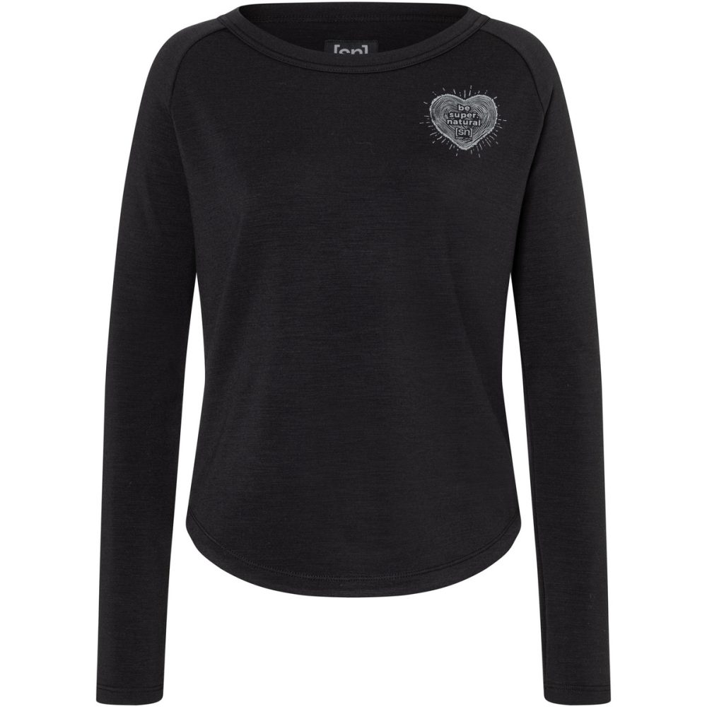 Super.Natural Damen Little Heartwood Crew Pullover