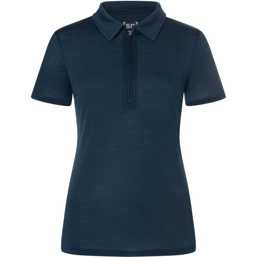 Super.Natural Damen Zip Polo T-Shirt