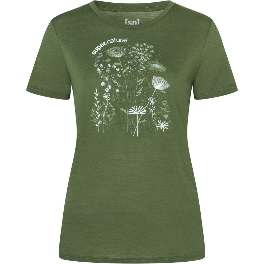 Super.Natural Damen Rock Flowers T-Shirt