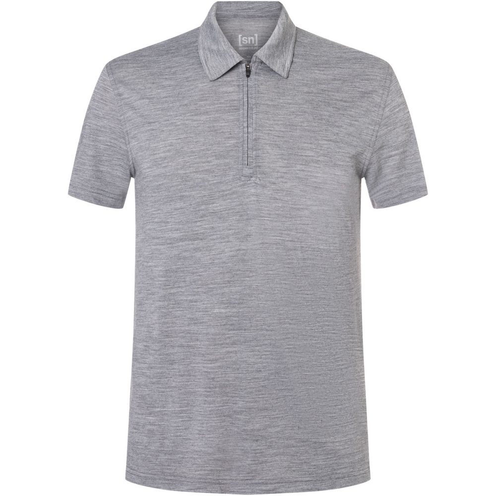 Super.Natural Herren Zip Polo T-Shirt