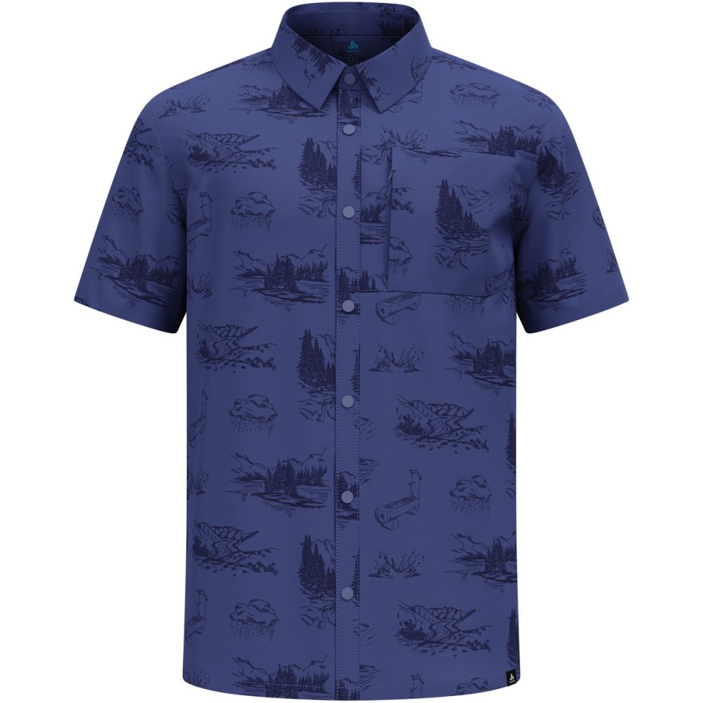 Odlo Herren Essential Print Hemd