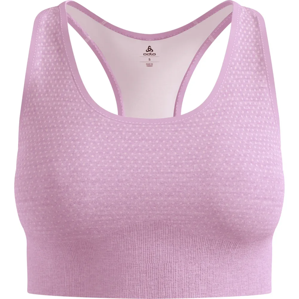 Odlo Seamless Medium - Padded Sport BH für Damen - Training, Radsport - lila, XS