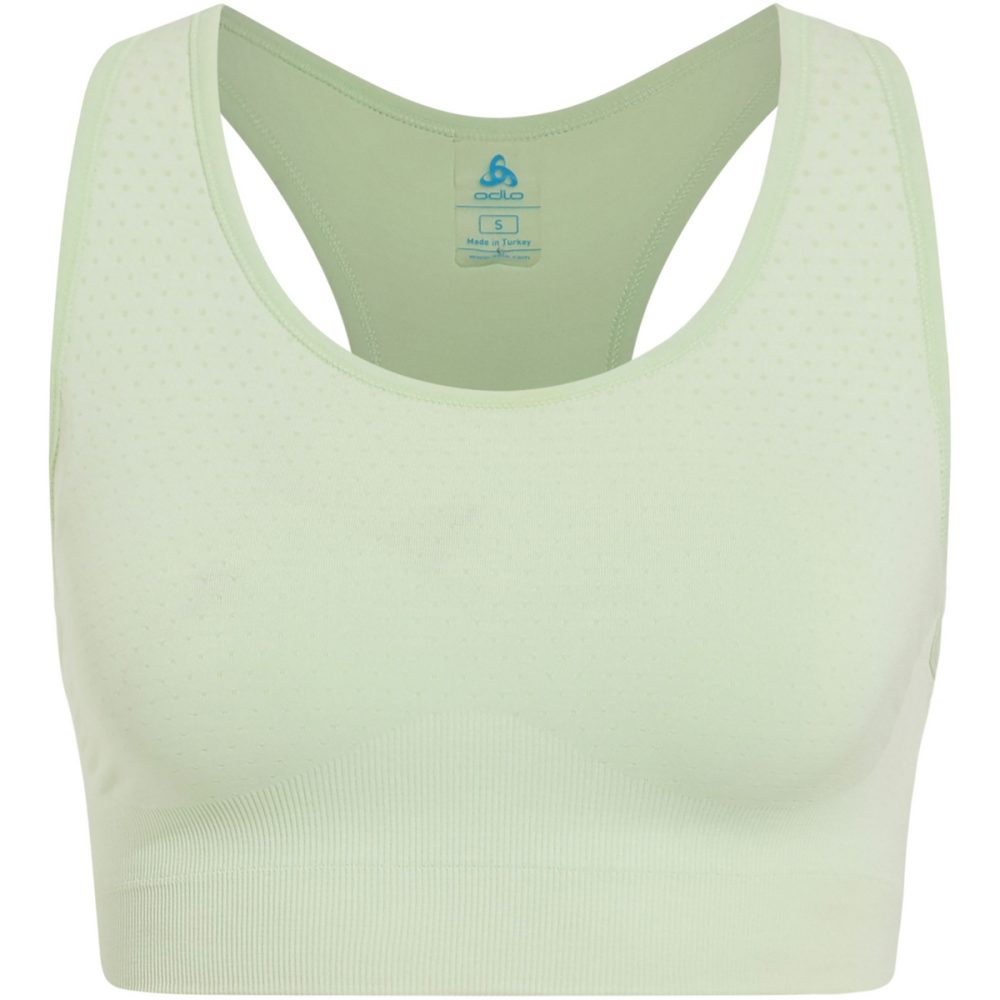 Odlo Seamless Medium - Padded Sport BH für Damen - Training, Radsport - grün, S