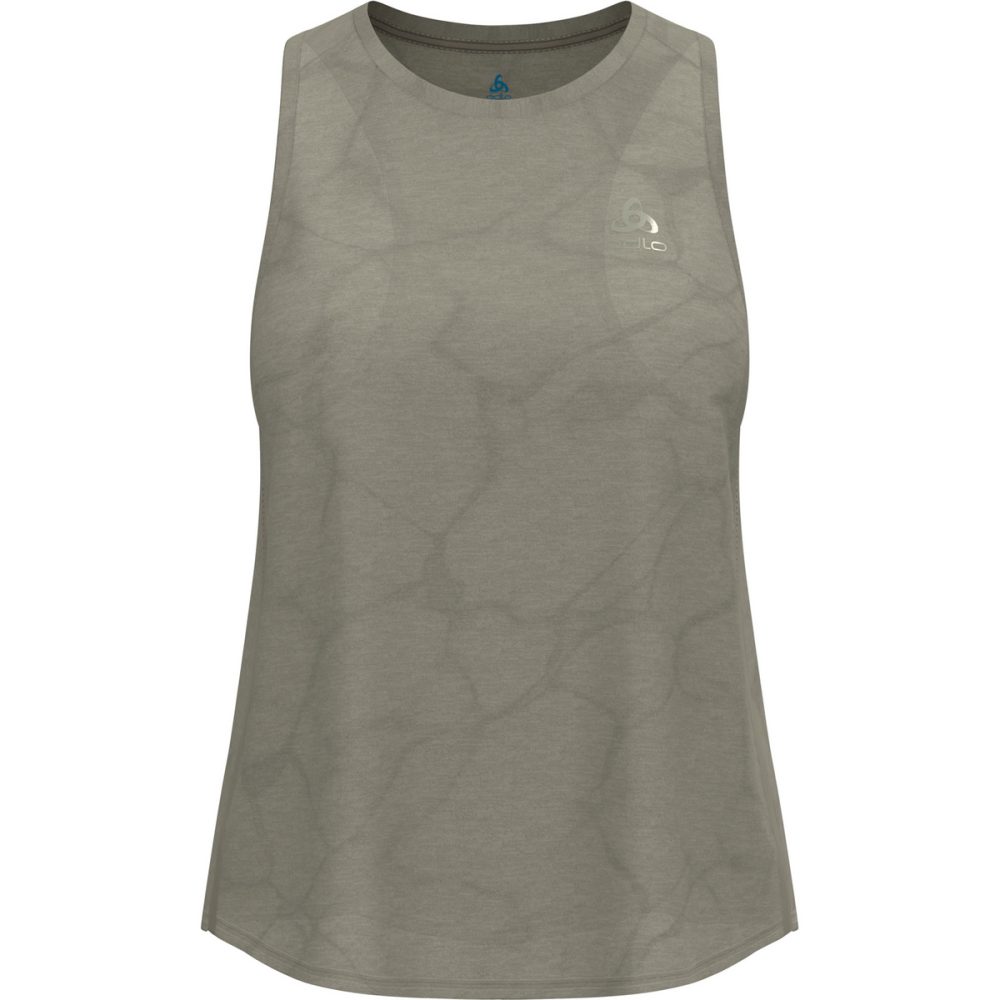 Odlo Zeroweight Engineered Chill-Tec Lauf-Tank für Damen - Training, Running - beige, XS
