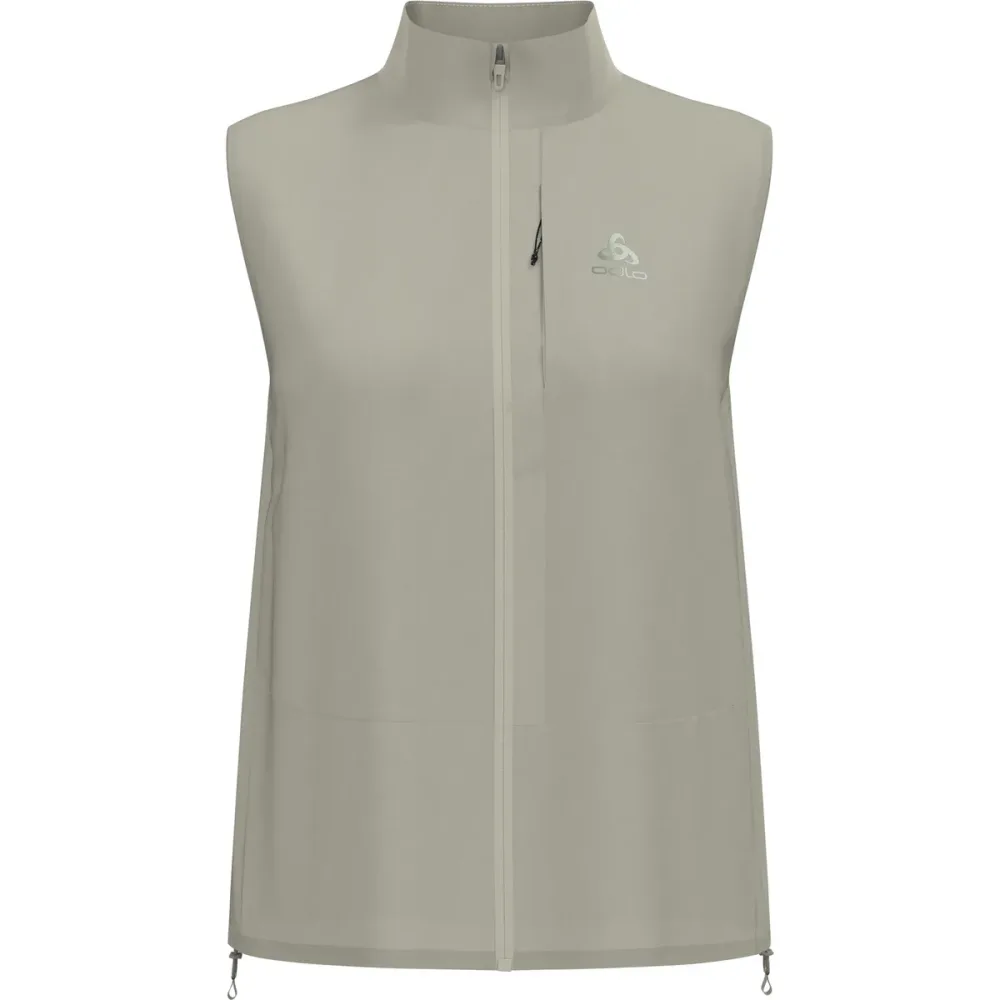 Odlo Zeroweight Laufweste für Damen - Running - beige, XL