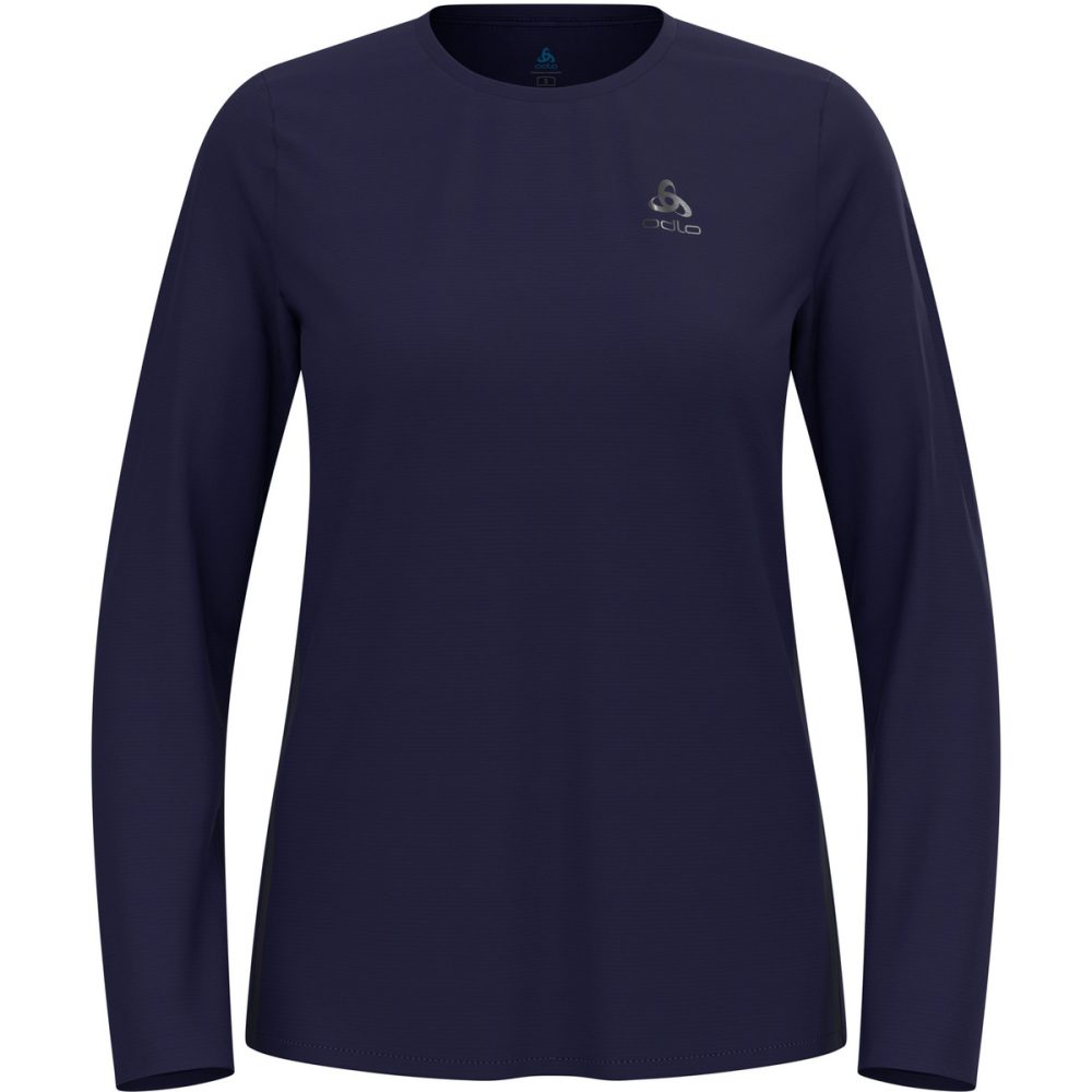 Odlo Zeroweight Chill-Tec Langarm-Laufshirt für Damen - Training, Running - marineblau, XL