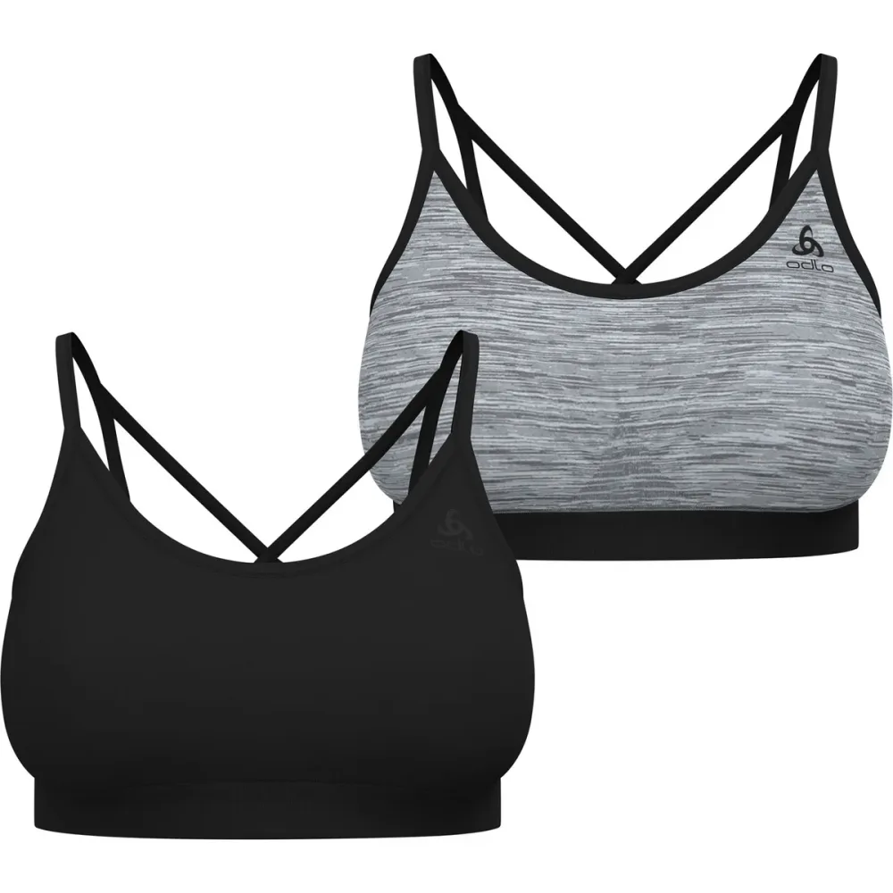 Odlo Seamless Low Sport BH für Damen - Wandern, Training - schwarz, M