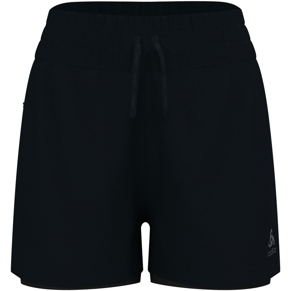 Odlo Zeroweight 3 Inch 2-in-1 Laufshorts 2.0 für Damen - Training, Running - schwarz, XS