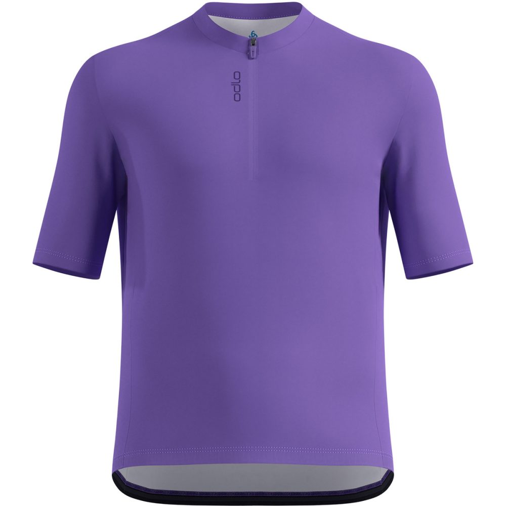 Odlo Essential Rad-Shirt Half-Zip für Herren - Radsport - lila, L