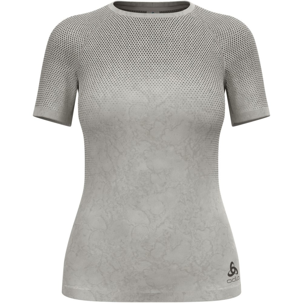 Odlo Performance Light - Rain Dye Base Layer T-Shirt für Damen - Training, Radsport - beige, M