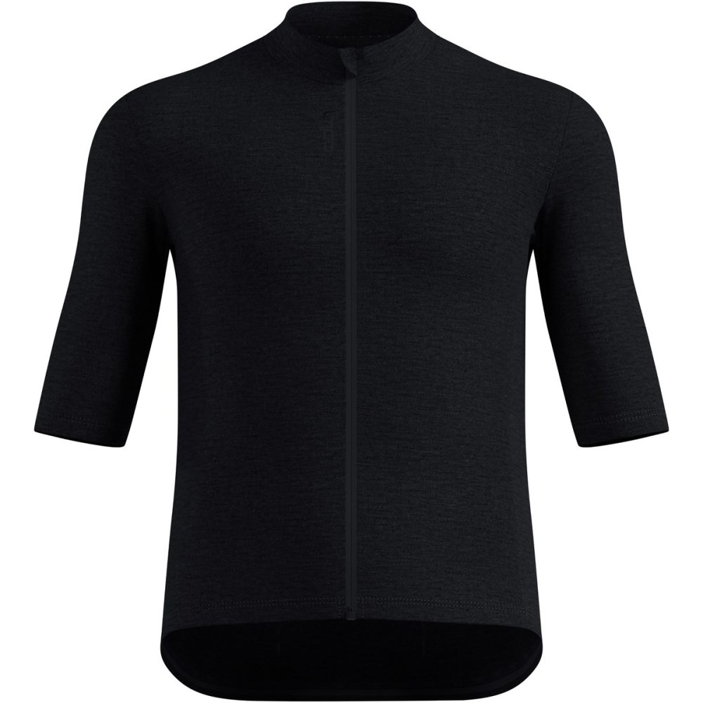 Odlo Zeroweight Merino Rad-Shirt Full-Zip für Herren - Radsport - schwarz, S