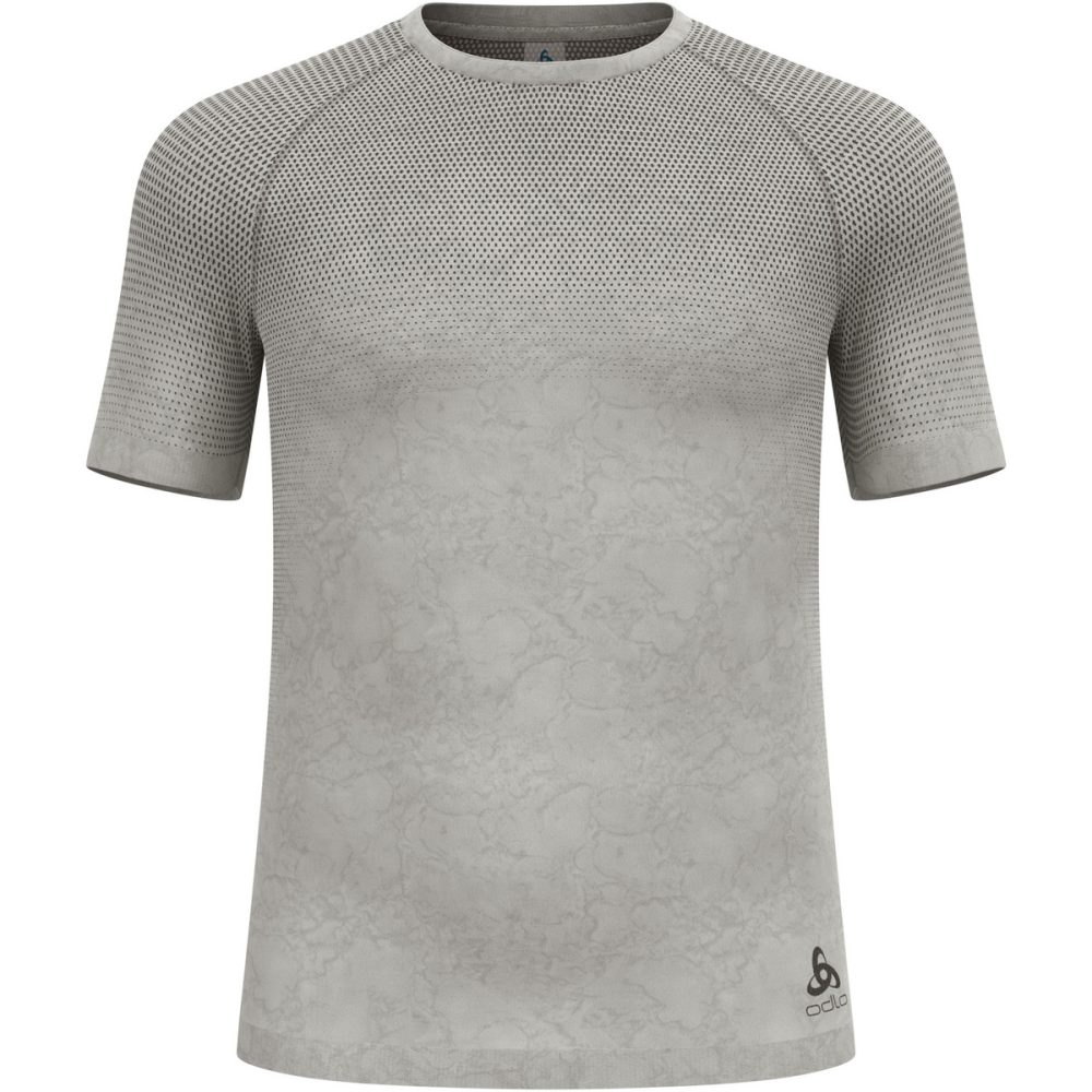 Odlo Kurzärmeliger Performance Light Base Layer mit Rain-Dye-Effekt für Herren - Training, Radsport - beige, XXL