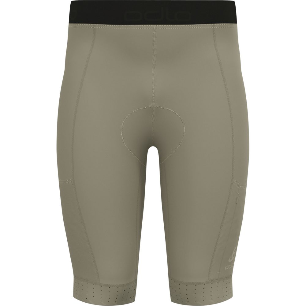 Odlo Explorer Cargo Kurze Radtights für Herren - Gravel, Radsport - grün, S